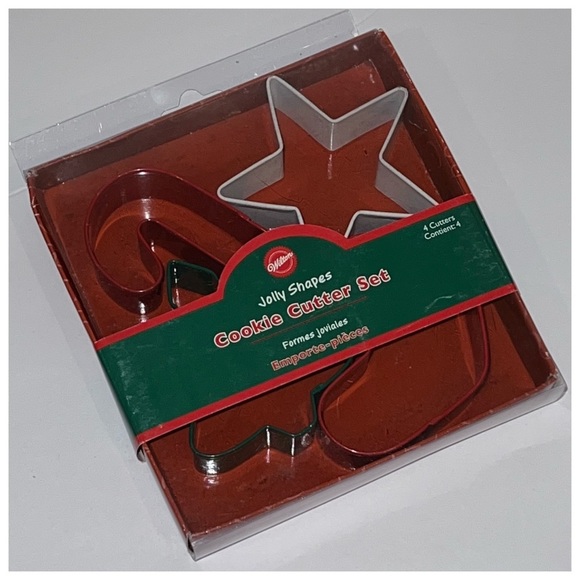 Wilton Jolly Shapes 4-Piece Colour Metal Cookie Cutter Set - Picture 3 of 4